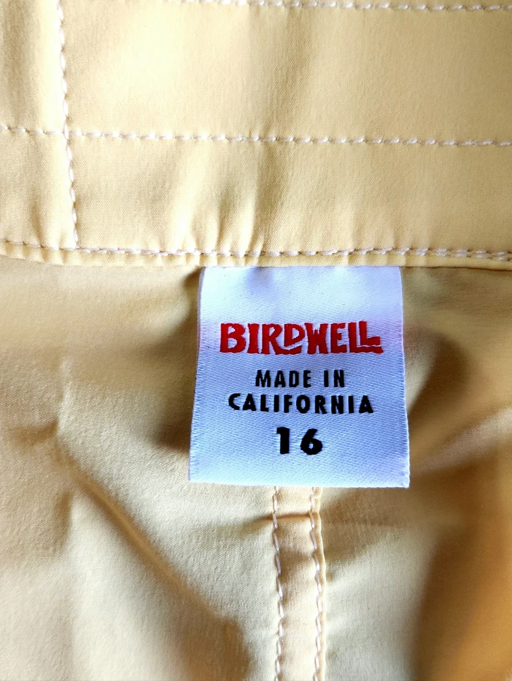Birdwell Yellow Athletic Women's Shorts